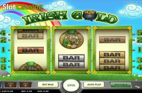 Οθόνη 1. Irish Gold (Play'n Go) Κουλοχέρης