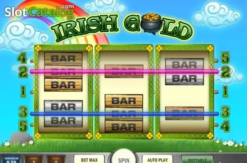 Οθόνη 2. Irish Gold (Play'n Go) Κουλοχέρης