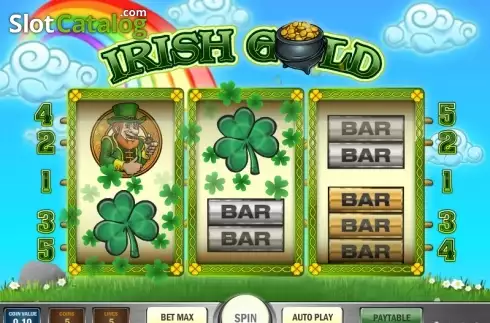 Οθόνη 3. Irish Gold (Play'n Go) Κουλοχέρης