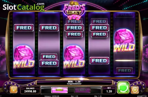 Οθόνη3. Fred's Lucky 777 Κουλοχέρης