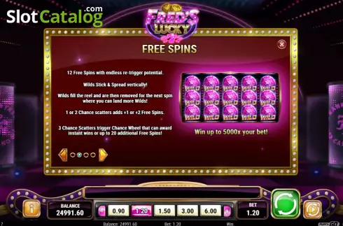 Οθόνη9. Fred's Lucky 777 Κουλοχέρης