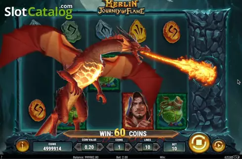 Οθόνη6. Merlin: Journey of Flame Κουλοχέρης