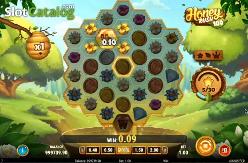 Οθόνη4. Honey Rush 100 Κουλοχέρης