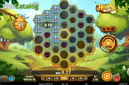 Οθόνη5. Honey Rush 100 Κουλοχέρης
