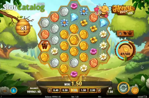 Οθόνη7. Honey Rush 100 Κουλοχέρης