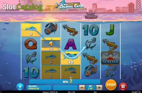 Οθόνη4. Boat Bonanza Colossal Catch Κουλοχέρης 