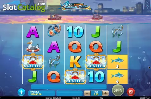Οθόνη5. Boat Bonanza Colossal Catch Κουλοχέρης 