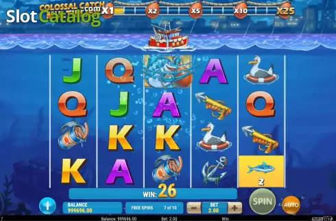 Οθόνη9. Boat Bonanza Colossal Catch Κουλοχέρης 