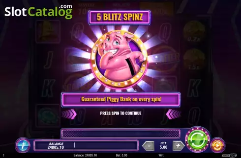 Οθόνη7. Piggy Blitz Κουλοχέρης