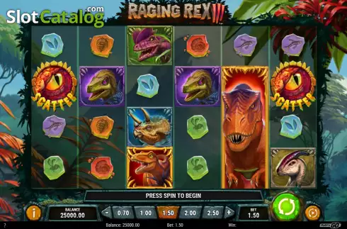 Οθόνη3. Raging Rex 3 Κουλοχέρης 