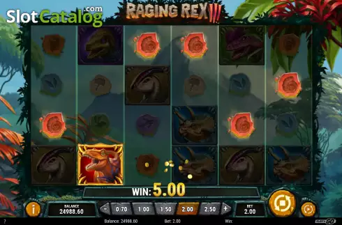 Οθόνη5. Raging Rex 3 Κουλοχέρης 
