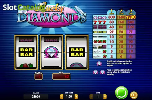 Οθόνη6. Lucky Diamonds Κουλοχέρης