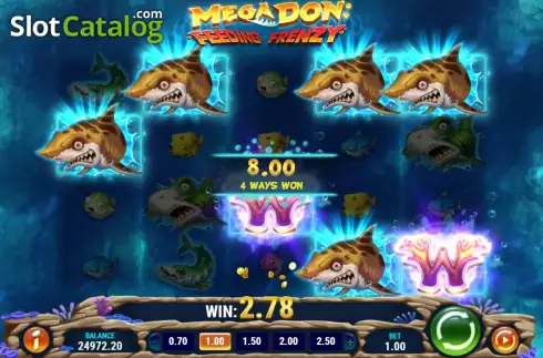 Οθόνη5. Mega Don Feeding Frenzy Κουλοχέρης