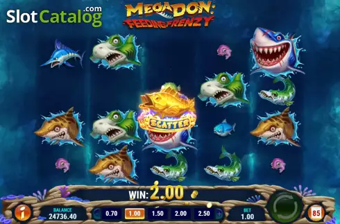 Οθόνη6. Mega Don Feeding Frenzy Κουλοχέρης