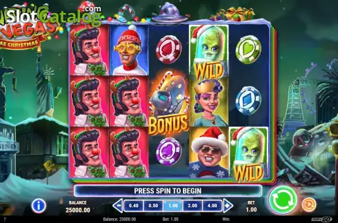 Οθόνη2. Invading Vegas Las Christmas Κουλοχέρης 