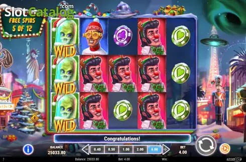 Οθόνη9. Invading Vegas Las Christmas Κουλοχέρης 