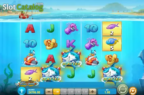 Οθόνη7. Boat Bonanza Down Under Κουλοχέρης 
