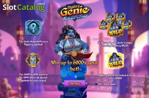 Οθόνη2. Mystery Genie Fortunes of the Lamp Κουλοχέρης 