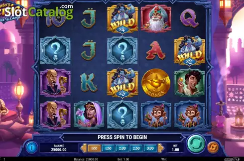 Οθόνη3. Mystery Genie Fortunes of the Lamp Κουλοχέρης 