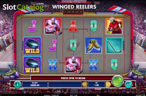 Οθόνη2. Detroit Red Wings Winged Reelers Κουλοχέρης
