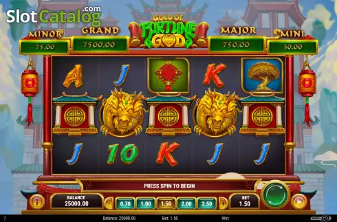 Οθόνη2. Gold of Fortune God Κουλοχέρης