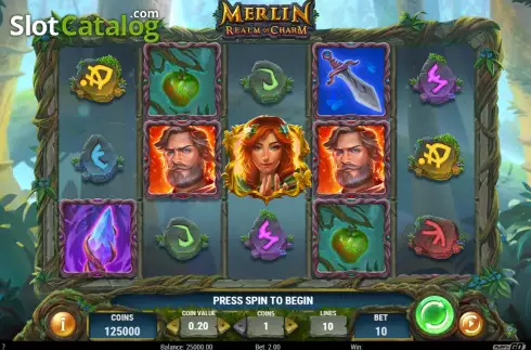 Οθόνη2. Merlin Realm of Charm Κουλοχέρης