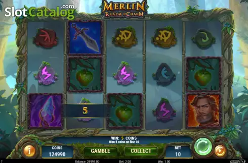 Οθόνη3. Merlin Realm of Charm Κουλοχέρης