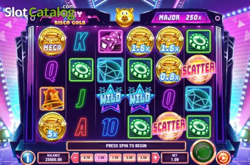Οθόνη3. Piggy Blitz Disco Gold Κουλοχέρης
