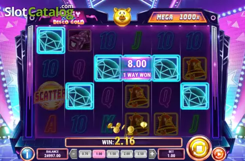 Οθόνη4. Piggy Blitz Disco Gold Κουλοχέρης