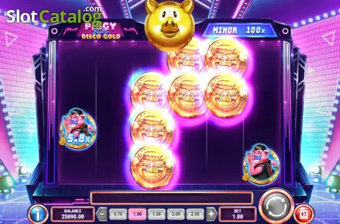 Οθόνη7. Piggy Blitz Disco Gold Κουλοχέρης