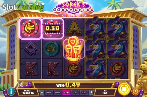 Οθόνη4. Sobek’s Godly Spins Κουλοχέρης