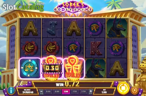 Οθόνη6. Sobek’s Godly Spins Κουλοχέρης