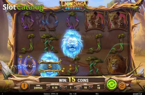 Οθόνη4. Lion Saga Odyssey Κουλοχέρης