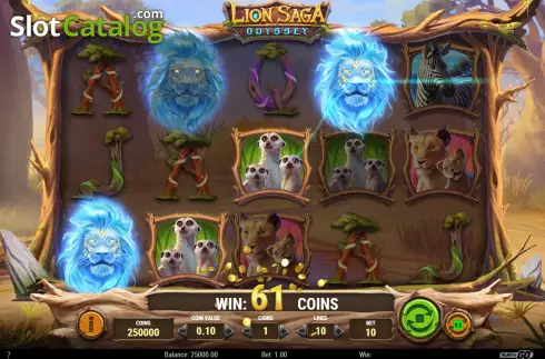 Οθόνη7. Lion Saga Odyssey Κουλοχέρης