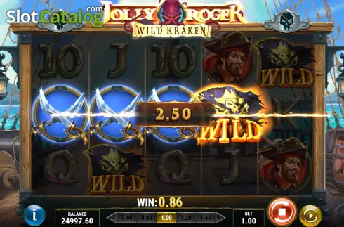Οθόνη4. Jolly Roger Wild Kraken Κουλοχέρης 