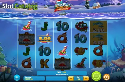 Οθόνη5. Boat Bonanza Christmas Κουλοχέρης 