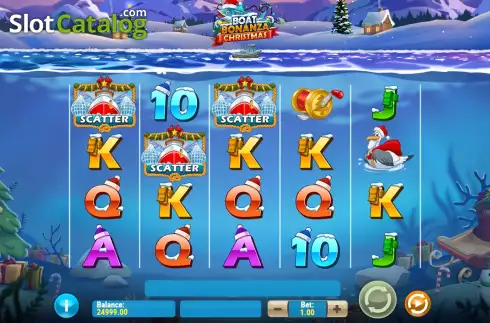 Οθόνη6. Boat Bonanza Christmas Κουλοχέρης 