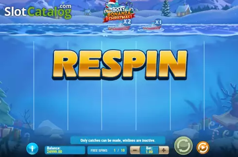 Οθόνη9. Boat Bonanza Christmas Κουλοχέρης 