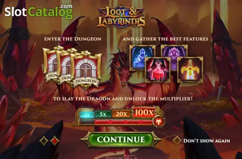 Οθόνη2. Loot & Labyrinths Κουλοχέρης