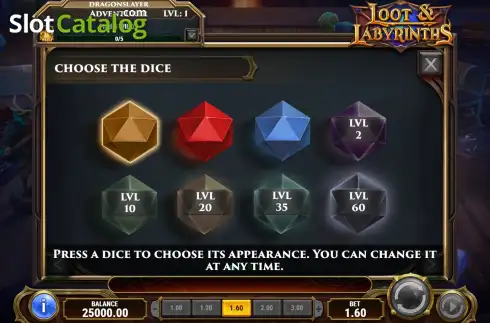 Οθόνη4. Loot & Labyrinths Κουλοχέρης