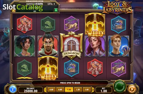 Οθόνη5. Loot & Labyrinths Κουλοχέρης