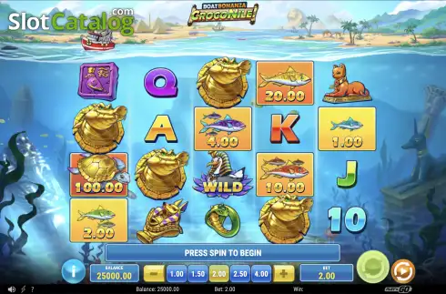 Οθόνη3. Boat Bonanza CrocoNile! Κουλοχέρης