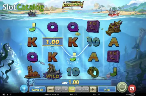 Οθόνη4. Boat Bonanza CrocoNile! Κουλοχέρης