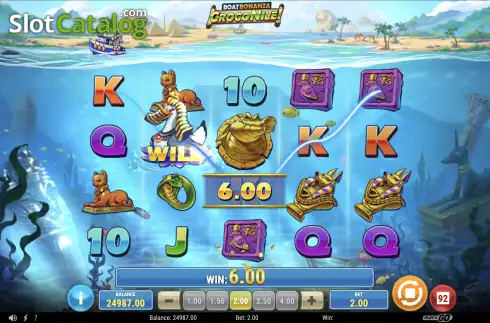 Οθόνη5. Boat Bonanza CrocoNile! Κουλοχέρης