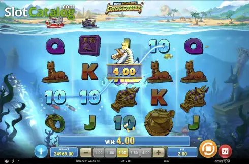 Οθόνη6. Boat Bonanza CrocoNile! Κουλοχέρης
