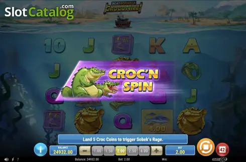 Οθόνη9. Boat Bonanza CrocoNile! Κουλοχέρης