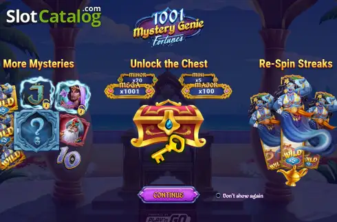 Οθόνη2. 1001 Mystery Genie Fortunes Κουλοχέρης