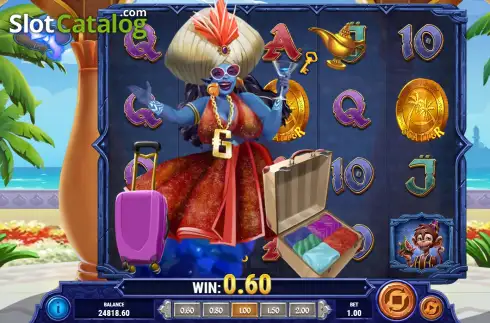 Οθόνη7. 1001 Mystery Genie Fortunes Κουλοχέρης