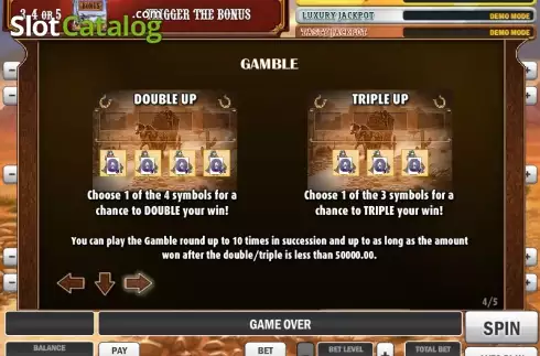 Πίνακας πληρωμών 4. Cowboy Treasure Κουλοχέρης