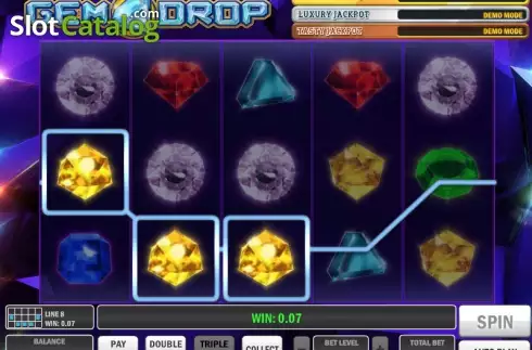 Οθόνη 2. Gem Drop Κουλοχέρης